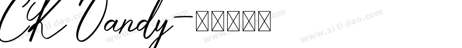 CK Dandy字体转换
